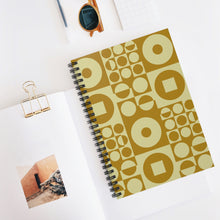 Load image into Gallery viewer, Spiral Notebook - Vintage Iconic 70s Design - Olive Green
