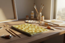 Load image into Gallery viewer, Spiral Notebook - Vintage Iconic 70s Design - Olive Green
