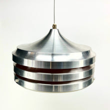 Load image into Gallery viewer, Carl Thore Mid-Century Aluminium Pendant Light – Granhaga Sweden, 1960 – 3-Layer Orange &amp; White
