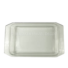 Load image into Gallery viewer, Vintage Pyrex Gaiety Range Casserole Dish – Spring Yellow with Black Snowflake Design (1958-1959) – Rare Collectible with Lid
