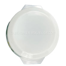 Load image into Gallery viewer, Vintage JAJ PYREX Harvest Vegetable Casserole Dish with Lid – 1958-1959 Gaiety Range, Black-on-Lemon, Model 513
