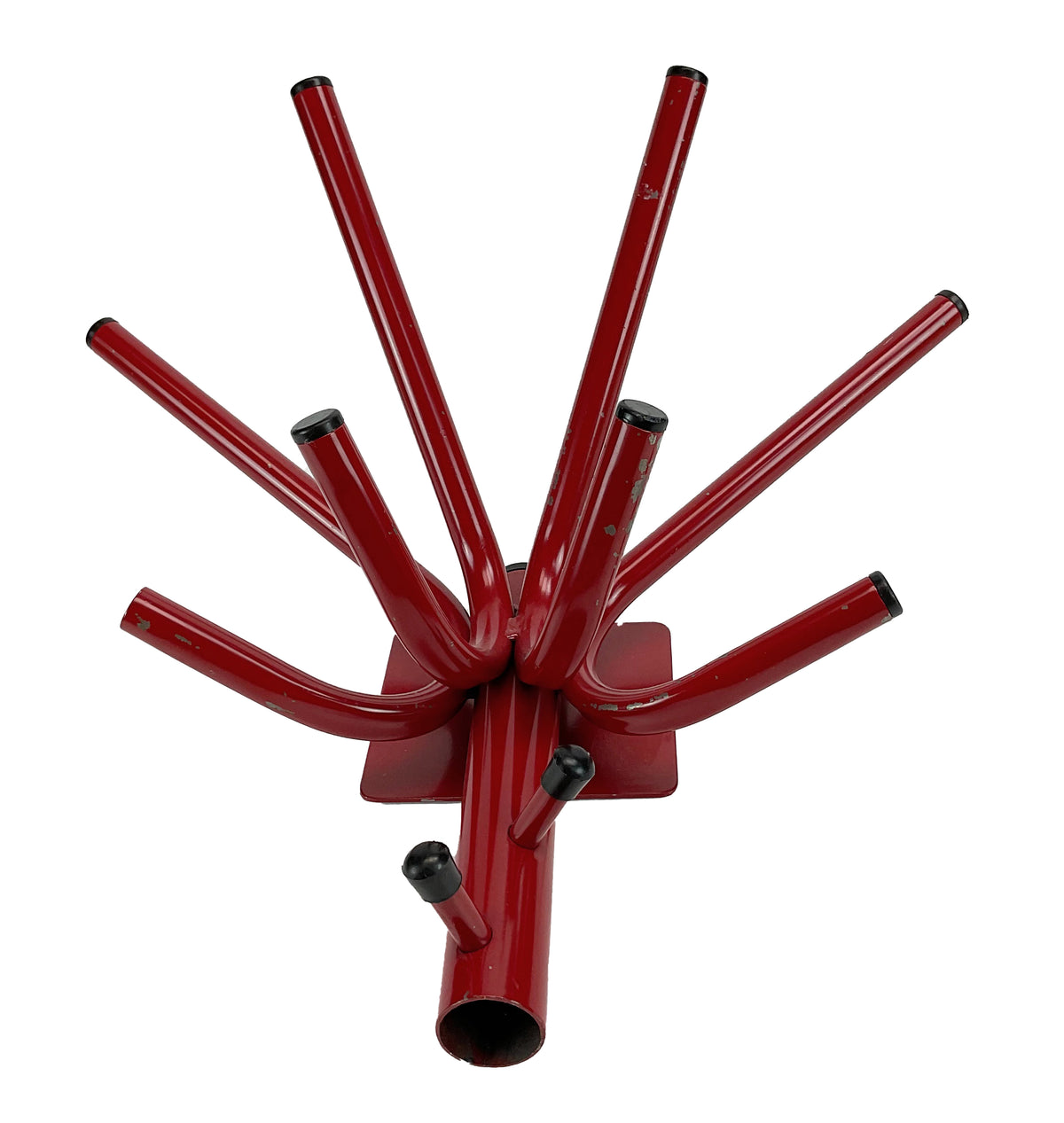 Pretty Vintage Red Coat Rack – 1980s Retro Charm