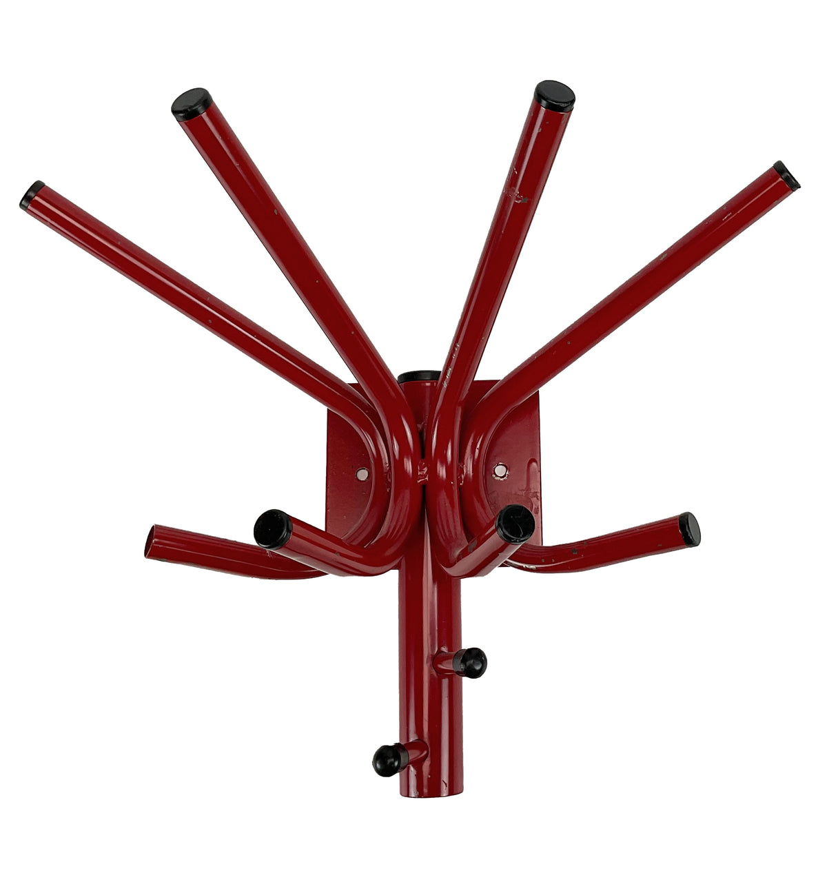 Pretty Vintage Red Coat Rack – 1980s Retro Charm