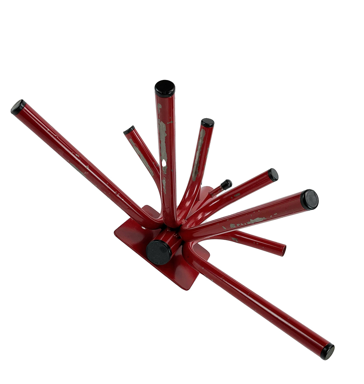 Pretty Vintage Red Coat Rack – 1980s Retro Charm