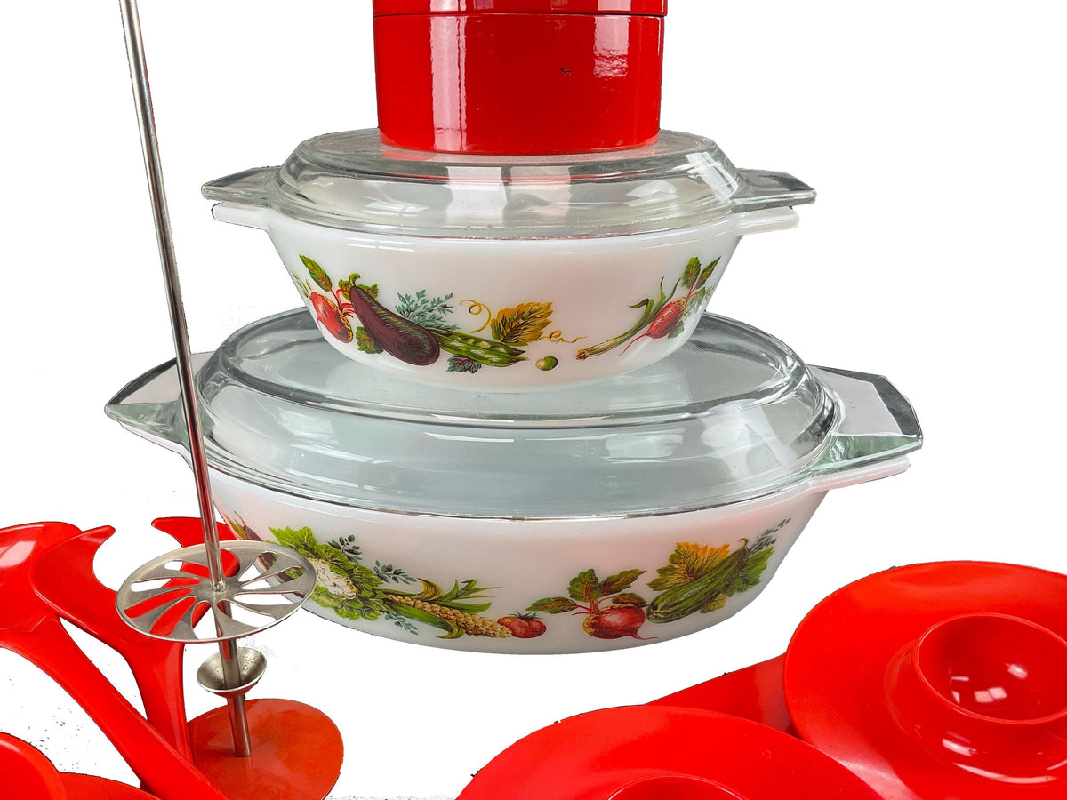 Gift Set - ROSTI Mepal Melamine & JAJ Pyrex UK. Vintage Iconic Design