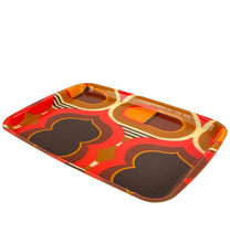 Lade das Bild in den Galerie-Viewer, Decorative tray with geometric pattern on a white background
