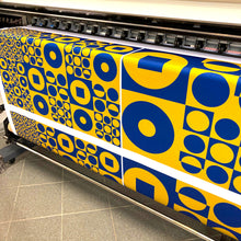 Load image into Gallery viewer, "ROUND SQUARE" Vintage Danish 60s-70s Inspired Fabric – Sustainable Cotton Twill &amp; Half Panama – Custom Sizes &amp; Dollhouse Scales
