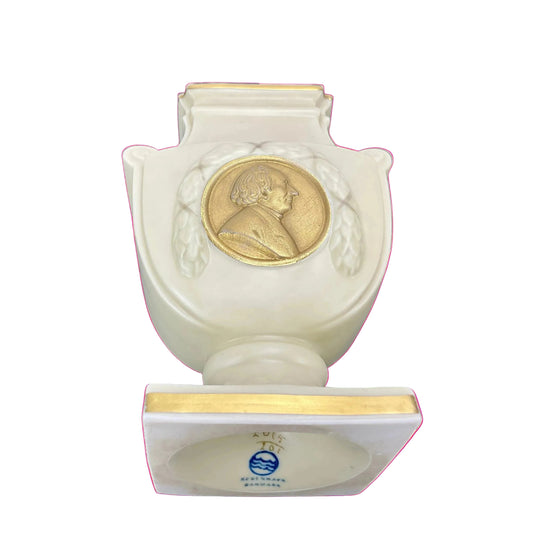 Royal Copenhagen Vintage Vase: H.C. Andersen Gold Emblem, Mid-Century Danish Décor