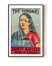 Load image into Gallery viewer, The Sundari Safety Matches - Poster 61 x 91 cm
