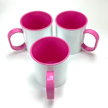 Load image into Gallery viewer, 3D Polymer Mugs, Lunch Box, Plate, Water Bottle, Phone Cases, and Shot Glass.
