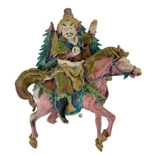 Load image into Gallery viewer, Antique Taiwanese Cochin Ware Roof Tile Warriors on Horses – 19th Century Vietnamese Pottery
