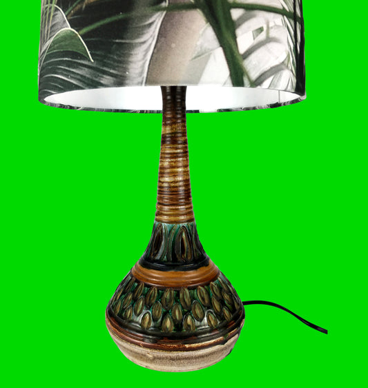 Vintage 1960s Danish Stoneware Table Lamp by Henning Rasmussen for Ting Keramik – Mid-Century Scandinavian Modern