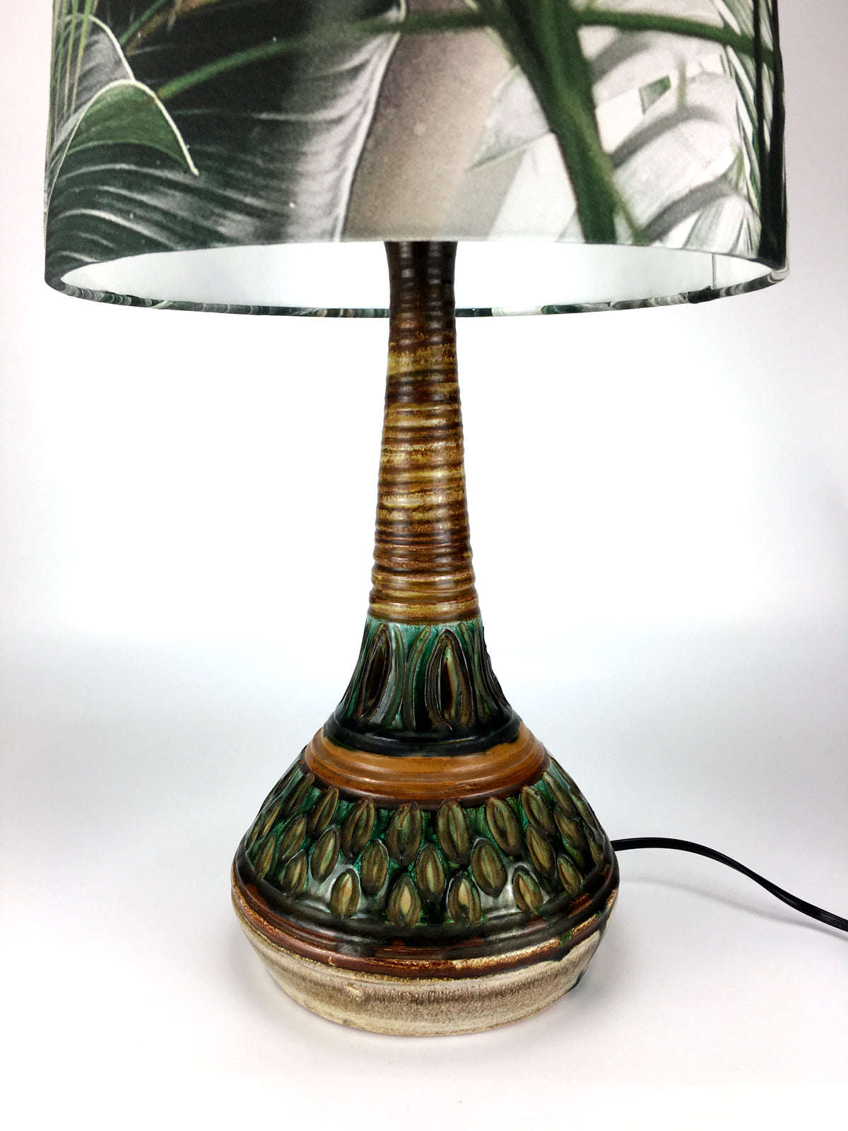 Vintage 1960s Danish Stoneware Table Lamp by Henning Rasmussen for Ting Keramik – Mid-Century Scandinavian Modern