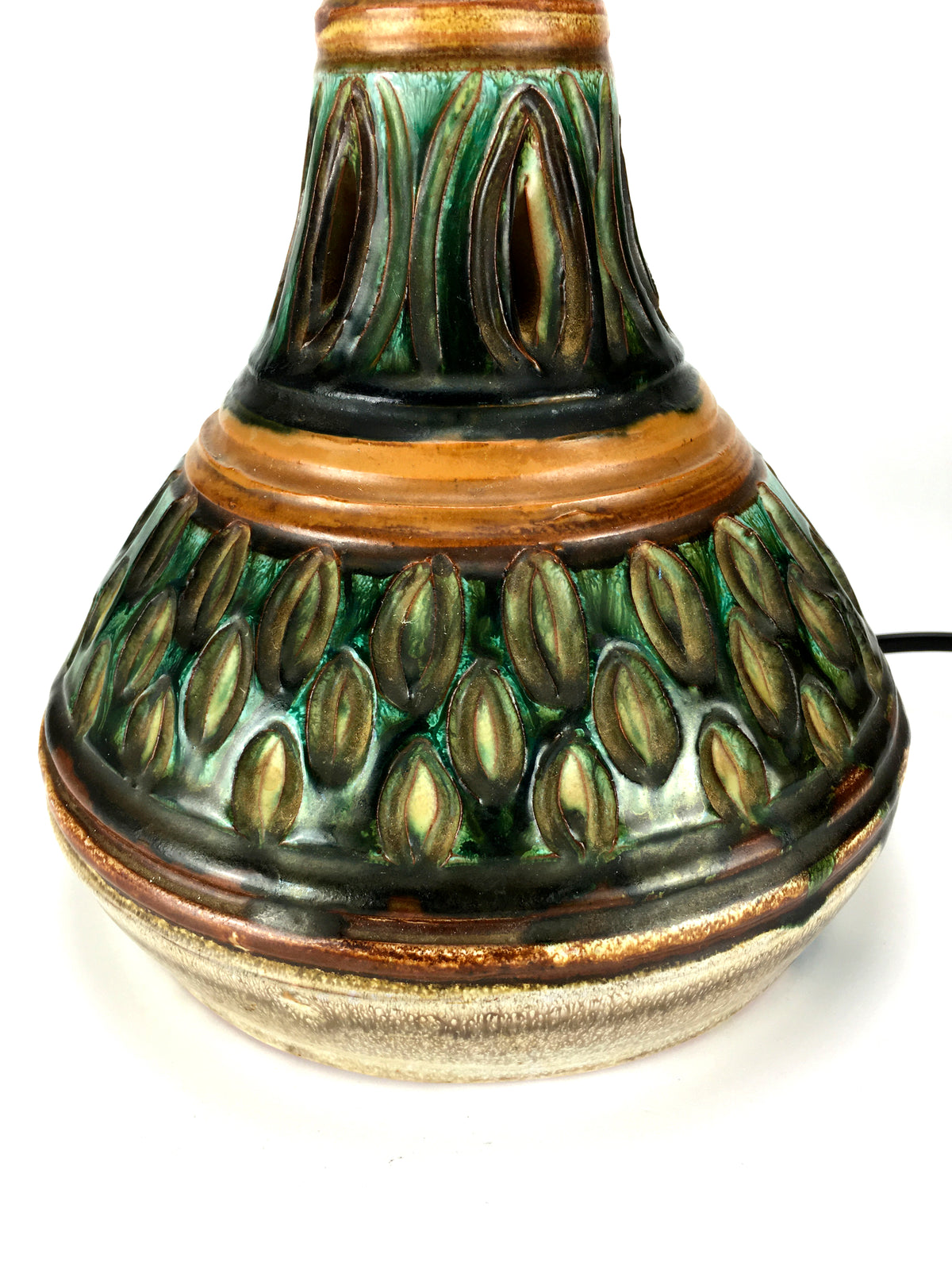 Vintage 1960s Danish Stoneware Table Lamp by Henning Rasmussen for Ting Keramik – Mid-Century Scandinavian Modern