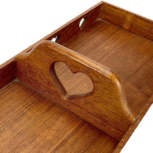 Load image into Gallery viewer, Wooden tray with a heart-shaped cutout on a white background
