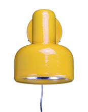 Load image into Gallery viewer, Yellow wall-mounted lamp on a white background
