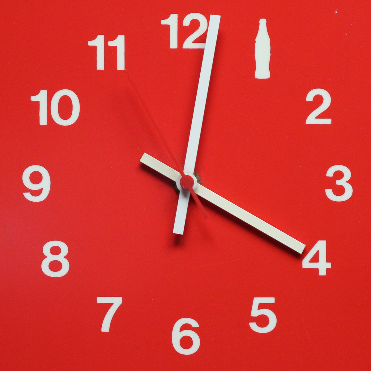 Coca - Cola Advertising Wall Clock Postmodern Minimalism Design, 80s Original Vintage - MOJO Shop