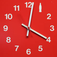 Lade das Bild in den Galerie-Viewer, Coca - Cola Advertising Wall Clock Postmodern Minimalism Design, 80s Original Vintage - MOJO Shop

