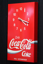 Lade das Bild in den Galerie-Viewer, Coca - Cola Advertising Wall Clock Postmodern Minimalism Design, 80s Original Vintage - MOJO Shop
