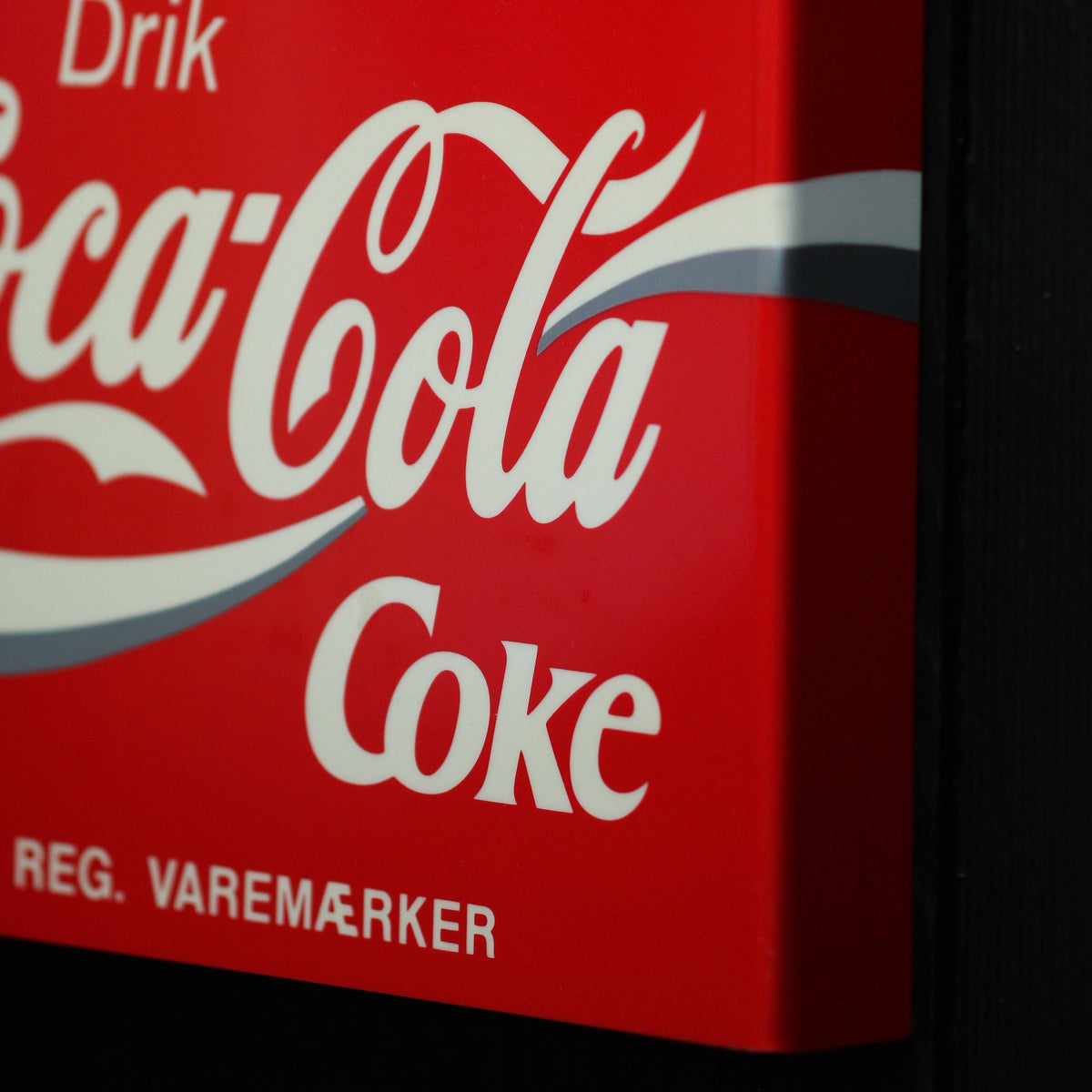 Coca - Cola Advertising Wall Clock Postmodern Minimalism Design, 80s Original Vintage - MOJO Shop