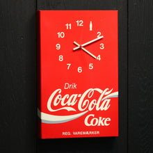 Lade das Bild in den Galerie-Viewer, Coca - Cola Advertising Wall Clock Postmodern Minimalism Design, 80s Original Vintage - MOJO Shop
