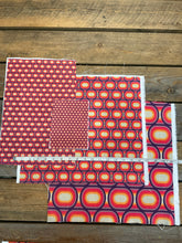 Load image into Gallery viewer, Fabric by the metre | Vintage Iconic 60s - 70s Danish Design - Dark Wine / Off White
