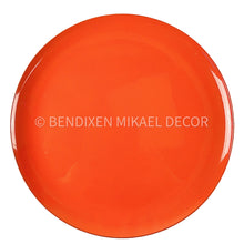 Load image into Gallery viewer, Vintage Lacquerware Serving Platter, Made In Japan, Mid Century Orange / Black Tray.
