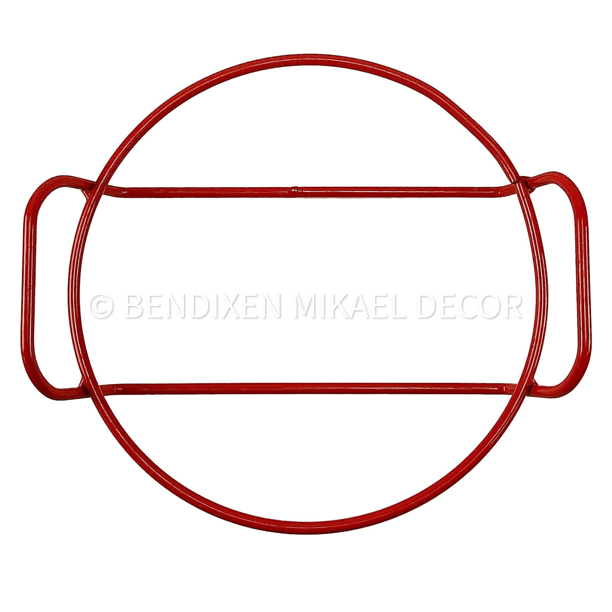 Vintage Danish Red Wire Service Tray Pie Form Iconic Design