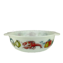 Load image into Gallery viewer, JAJ PYREX Lobster Pattern Casserole Dish, Vintage from the 1960s
