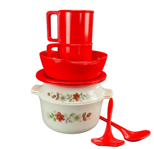 Gift Set - ROSTI Mepal Melamine & Sovirel Pyrex Fr. Vintage Iconic Design