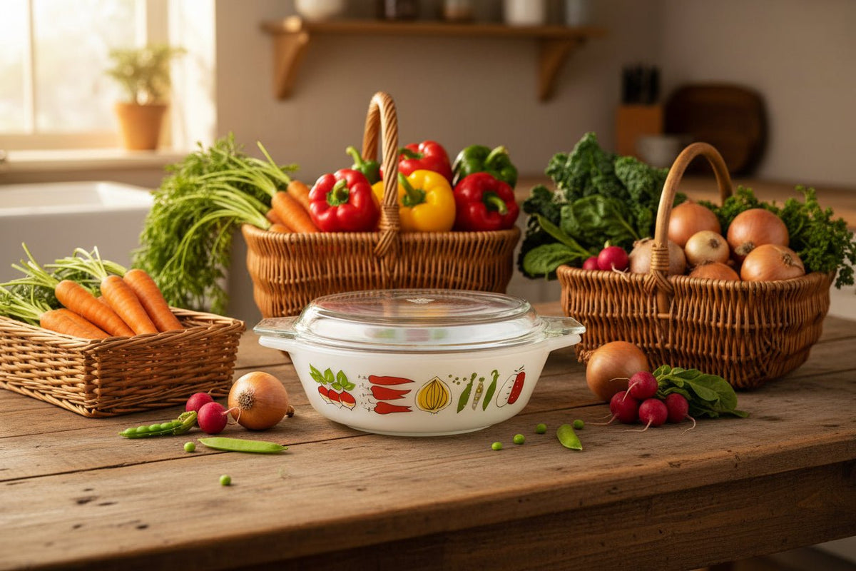 JAJ PYREX Tuscany Market Garden, Casserole Dish, Model 505 - MOJO Shop