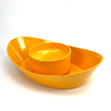 Load image into Gallery viewer, Yellow Rosti melamine bowl and 2 small bowls on a white background
