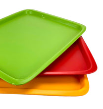 Load image into Gallery viewer, Three colorful trays stacked on a white background
