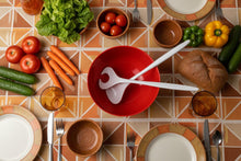 Load image into Gallery viewer, Salad Serving Set, Spoon &amp; Fork, ROSTI Mepal Melamine Utensils, Vintage Iconic Danish Design, - MOJO Shop
