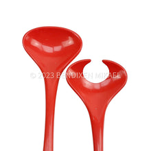 Load image into Gallery viewer, Salad Serving Set, Spoon &amp; Fork, ROSTI Mepal Melamine Utensils, Vintage Iconic Danish Design, - MOJO Shop
