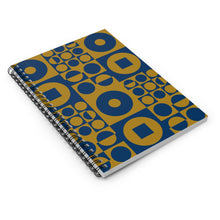 Lade das Bild in den Galerie-Viewer, Spiral Notebook - Vintage Iconic 70s Design - Blue - MOJO Shop
