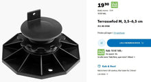 Load image into Gallery viewer, Terrace foot M, 3,5 - 6,5 cm, 2 units, Black - MOJO Shop
