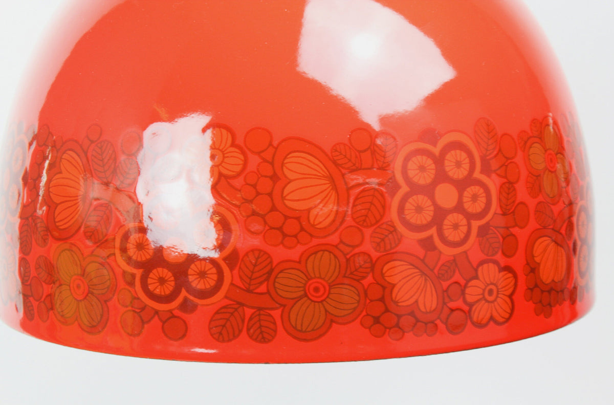 Vintage Floral Pendant Lamp by Kaj Franck, 1960s Danish Lighting - MOJO Shop