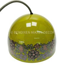Lade das Bild in den Galerie-Viewer, Vintage Kaj Franck Pendant Lamp: Floral Green Mid - Century Lighting - MOJO Shop
