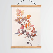 Load image into Gallery viewer, Whispering Autumn / Minimalist Watercolor Branch Print - MOJO Shop
