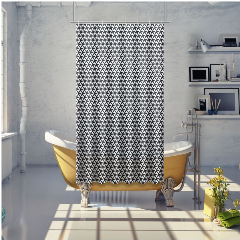 Houndstooth Shower Curtain