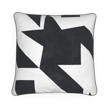 Load image into Gallery viewer, Large Luxury Cushion Houndstooth in Black
