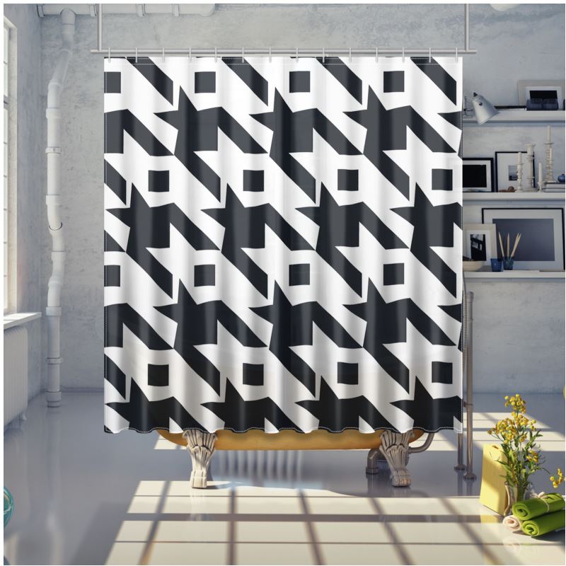 Large Houndstooth in Black