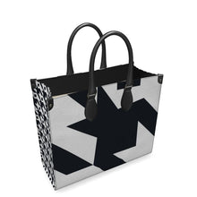 Load image into Gallery viewer, City Shopper Bag, Black Houndstooth Maxi
