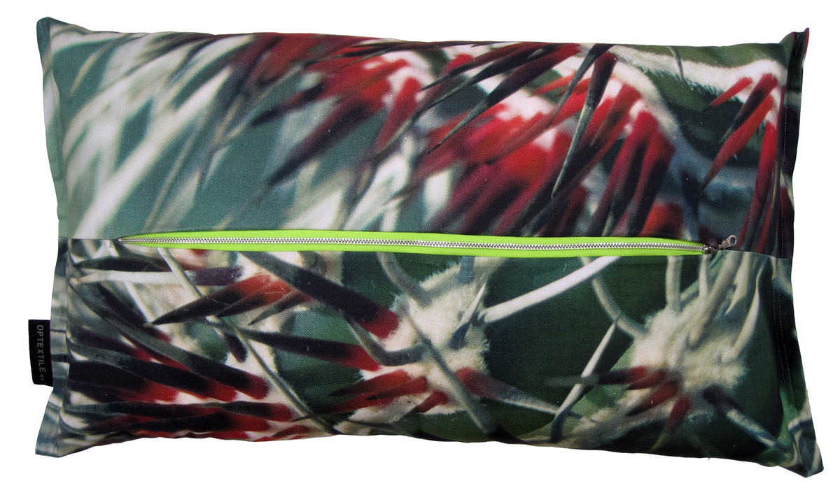 Cactus Christmas Spiky contrast-color cushion